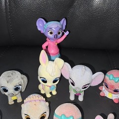 Disney JR T.O.T.S. Tiny Ones Fury Flocked Animals Lot Of 11 Mini Figures