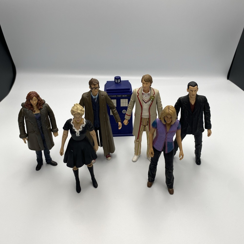 Doctor Dr. Who 5″ Action Figure Lot Of 6 Figures BBC Worldwide Limted