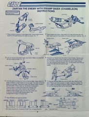 GI Joe 1984 Zartan V1 Complete + Chameleon 100% Canadian File Card Blueprints