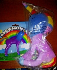 Narwhalicorns: (1) 5″ Bendable Figure & (1) 13″ Plush 1/2 Narwhal & Unicorn OTWT