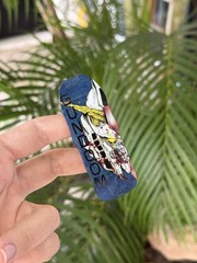 34mm Doom Lagoon Fingerboard Cruiser Deck Woob Bonk Blackriver Flatface GOO LTD