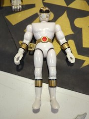 1994 Mighty Morphin Power Rangers White Tigerzord & Ranger Deluxe 98% Complete