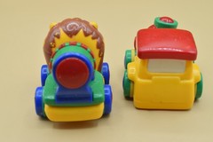 2 Jackpot (like Discovery) Mini Friction Powered Truck & Train