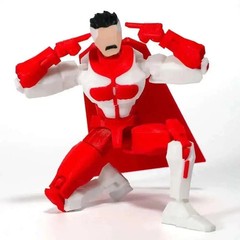14cm 3D Printed Invincible Superhero Action Figures with Articulatable Limbs