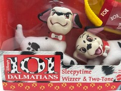 Vintage 101 Dalmatians Sleepytime Wizzer & Two-Tone Mattel Disney NIB