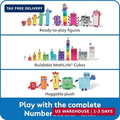 hand2mind Numberblocks Friends Eleven and Twelve Figures, Numbers for Toddlers,