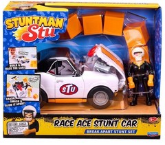 Stuntman Stu Toy Race Ace Stunt Car Break Apart Stunt Set Brand New!