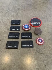 Marvel Action Figure Stands 3.75” And Other Plus Accessories Lot Of 10