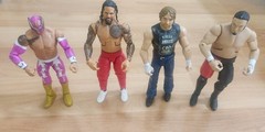 Lot 4 Mattel WWE 7″ Figures Jey Uso, Sin Cera, Samoa Joe, Dean Ambrose 2011,2017