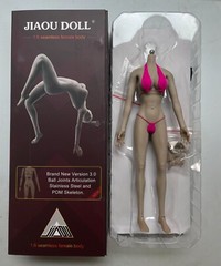 jiaou doll 1/6 scale female Large Bust 12″ figure SUNTAN color Phicen Hot Toys