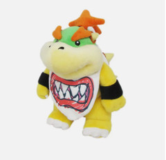 Super Mario Bros Standing JR Bowser Plush Doll Figure Stuffed Animal Toy 8″
