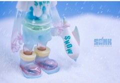 Little Sank SNOW by Sank Toys ❄🌨 Blue Pompom Shaker 24cm Vinyl/PVC LE199 NEW