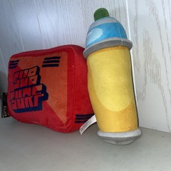 Subway Surfers Street Jammers Spray Can, Boombox Plush Sound Effects/Music Works