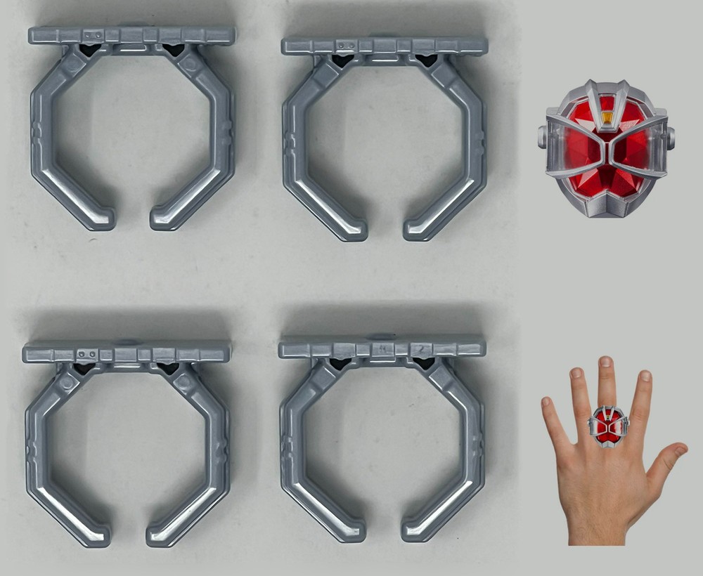 Bandai Kamen Rider Wizard Driver DX Official Ring Parts Adult LL-Size / Set of 4