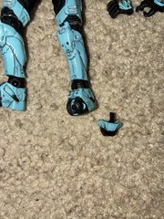 McFarlane Halo 3 Cyan Spartan EOD Mongoose Soldier Figure with Extra Chest Piece