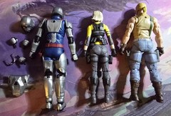 Gi Joe Figure Lot #1 – 3 Figures , Cobra Commander And 2 Others. Classified 1/12