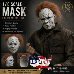 1/6 Horror Mask Custom Michael Style Mask Fit 12″ Hot Toys PHICEN Action Figure