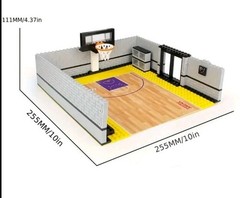 Basketball Court Gym Floor Building Block Kit Brand Compatible 337 Pieces