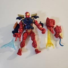 Marvel Super Hero Mashers IRON SPIDER Action Figure 2013 Red Gold Spider-Man 6″
