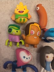 Kidrobot The Heroes of Burgertown Lot Of 7 Figures John Burgerman, Rare