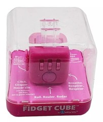 Zuru Fidget Cube by Antsy Labs Hot Pink Roll/Click/Breathe/Flip/Spin/Glide/Fun