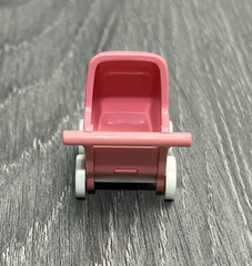 Playmobil Pink And White Baby Stroller Buggy Furniture Mansion Vintage