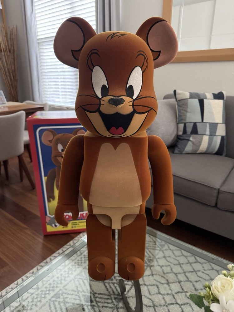 Medicom Be@rbrick Bearbrick Tom & Jerry Jerry Flocky. 1000% Looney Toons NO BOX