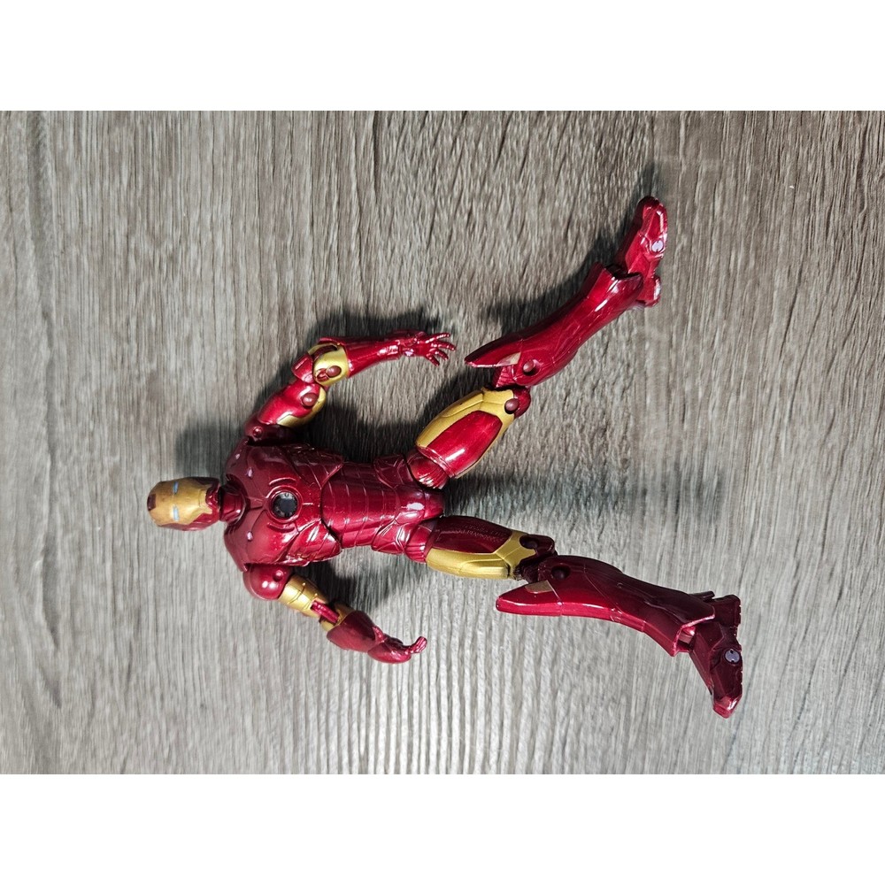 Marvel Iron Man Mark IV Action Figure Metallic Red Gold 6 Inch Articulated Toy