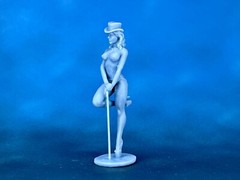 Action Figure cabaret dancer 60mm Resin Figure. Tabletop Miniature