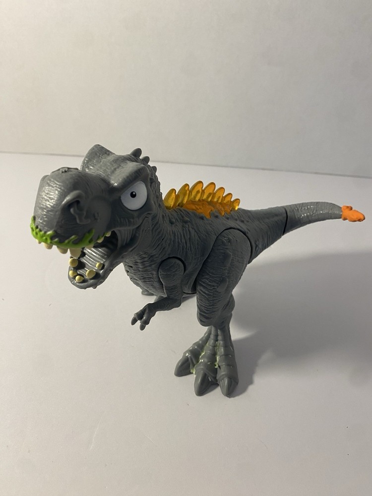 Zuru Smashers Mega Light Up Dino Gray T Rex ~ Working Lights and Sound