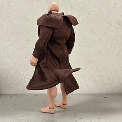 PP-LTC-OML-L: Large Brown Wired Duster Coat for 7″ WWE, McFarlane, Muff Adam FIG