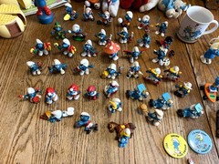 HUGE Vintage Smurfs Lot 1966–1983 PVC Plush Houses Accessories More AS IS Rare