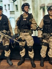1/6 – 3 Kitbashed US Delta Operators Blackhawk Down Easy & Simple And Dragon