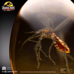 Evolaboratory Elephant Mosquito Amber Jurassic Park Global Cinema Model 9.5cm