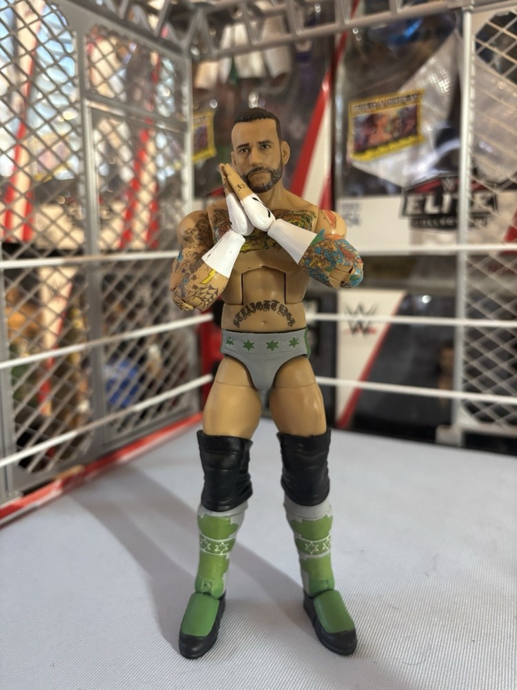 CM Punk CUSTOM Clash In Paris WWE ELITE MATTEL FIGURE RAW SMACKDOWN AEW