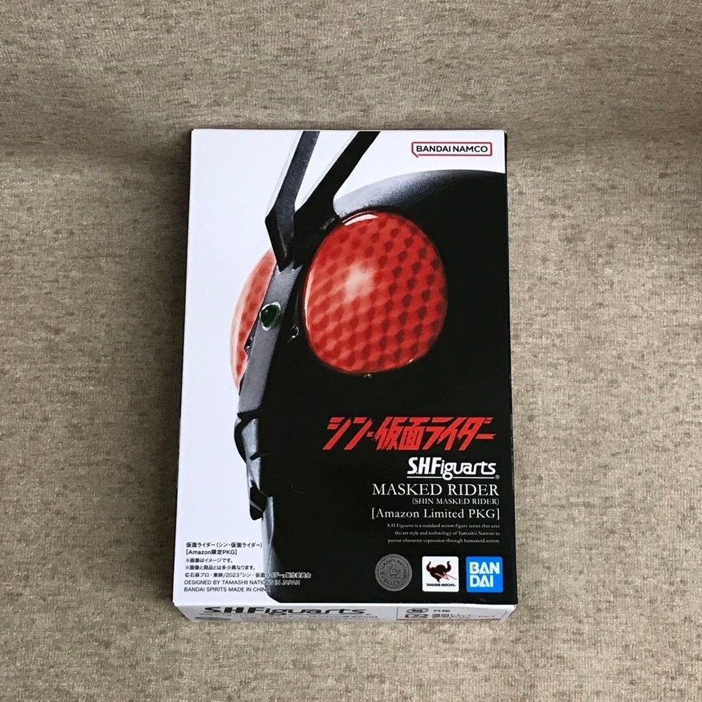 BANDAI S.H.Figuarts Kamen Rider Shin Kamen Rider Amazon Exclusive PKG figure