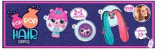 Pop Pop Hair Surprise 3-In-1 Pets With Brushable Hair & Accessories New Collecti