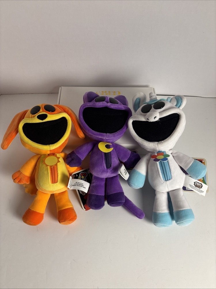 Poppy Playtime Smiling Critters 8” Plus Set Of 3! (Craftycorn) (Dogday) (Catnap)