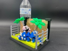 3D Printed Dino Habitat Enclosure with 2 Random Dinosaurs by 3DGOB