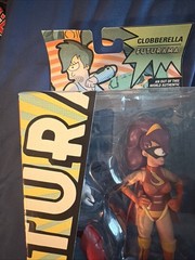 Futurama Toynami Figure Clobberella Leela Complete Santa Robot Build A Bot BAF