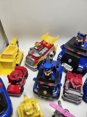 Huge Paw Patrol Vehicle Figure Toy Lot Chase Marshall Rubble Skye Boat Mission