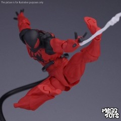 US!! Mess Toys Symbiote Parker Venom Black Red Spider-man Action Figure Box Gift