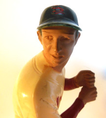 1950’s 60’s vintage STAN MUSIAL Hartland Baseball figure, bat+custom Hang Tag