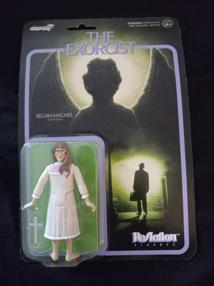 The Exorcist Regan MacNeil ReAction Figure 3.75″ Punched Card Horror Art