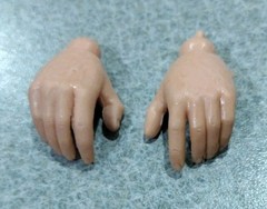1960’s Marx Johnny West Open Early Style Pair of Hands Nice Cond