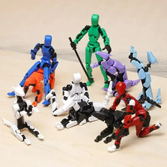DIY Glow-in-the-Dark T13 Multi-Jointed Movable Robot 3D Printed Mannequin and Do