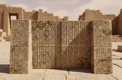 Lost Civilization Breach Ancient Ruin Gateway 1:18 or 1:12 Scale Diorama Gray