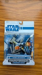 Super Rare!!! Star Wars Transformers Crossovers Plo Koon To Jedi Starfighter