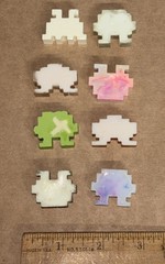 SPACE INVADERS Resin Figure Lot of 8 Urban Designer Art UK Handmade B