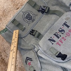 Transformers Universal Studio Military Style Nest Backpack Cosplay Read As is